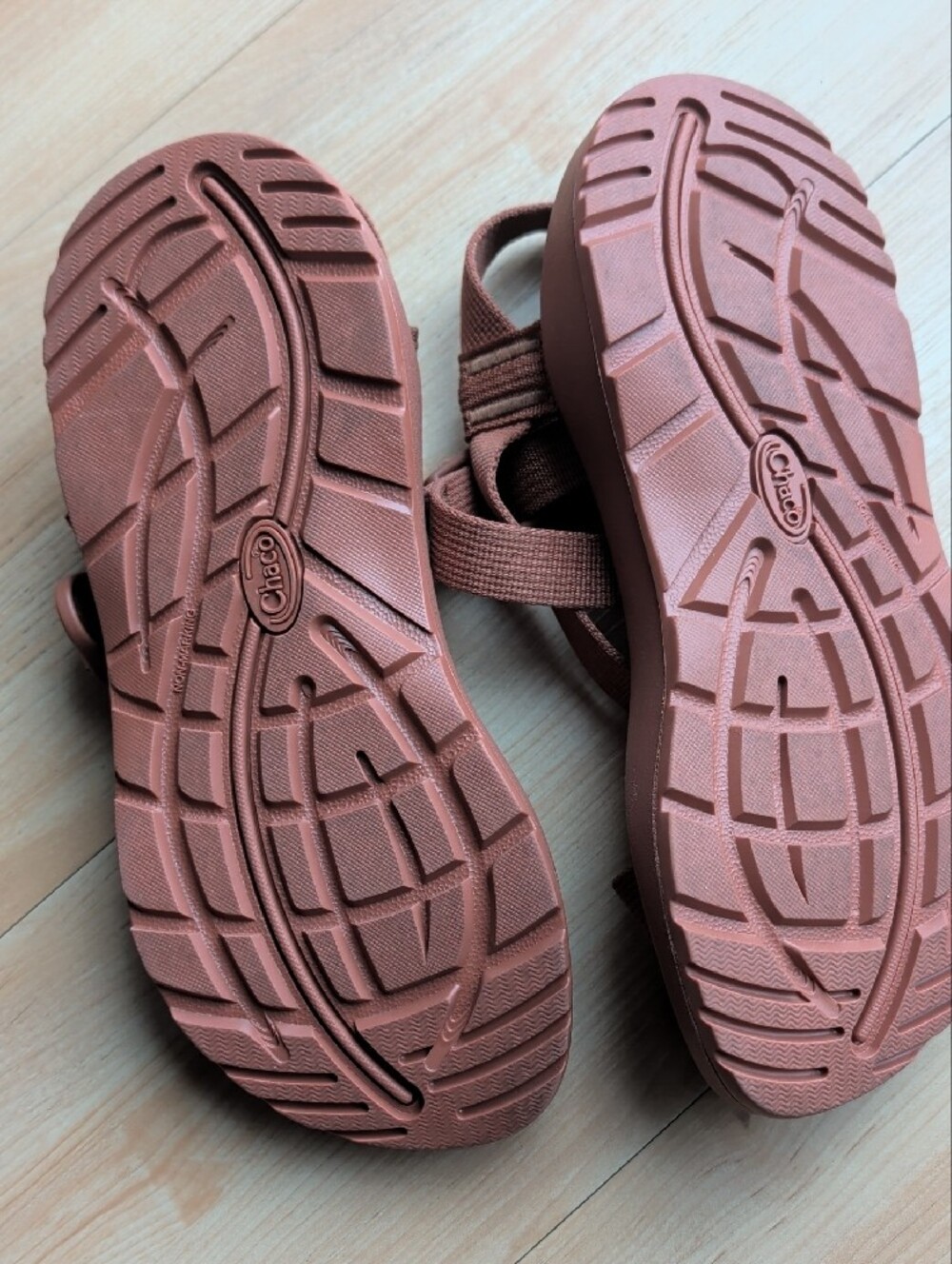 Chaco Women's Strappy Sandals in Brick Color  7 - Picture 4 of 5